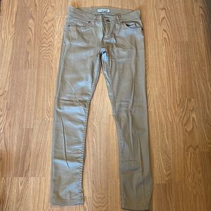 Women jeans in the colour khaki